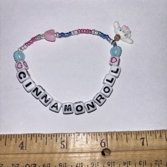 Multicolor “Cinnamonroll” Bracelet Adult Beaded Handmade Naughty Hello Kitty - Picture 4 of 4